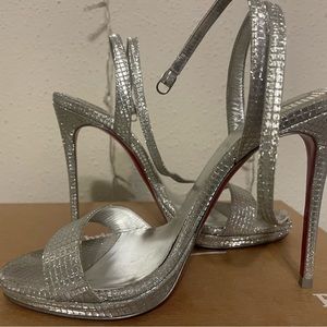 Silver Christian Louboutins